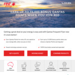 Red Energy - 10000 Bonus Qantas Points for Switching Electricity and 5000 Points for Gas