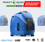 GenTrax Inverter Generator 3.5kw Max 3KW Rated Pure Sine Portable Camping Petrol $739 Delivered @ Outbax Camping eBay