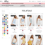 Up to 70% Off Select Sale Items + A Further 10% Off (With Code) @ Ally Fashion