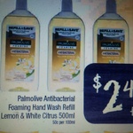 [WA] Palmolive Antibacterial Foaming Refill Hand Wash Lemon & White Citrus $2.49/500ml @ Farmer Jack's