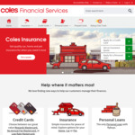 Up to $200 Coles E-Gift Card for Taking out a Cash Installment Plan @ Coles Mastercard