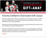 [PC] Free - Overwatch: Origins Edition + 200 League Tokens (Google sign in + Canadian details requ.) - Toronto Defiant