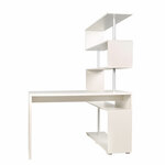 Large Combination Workstation Computer Desk with Shelves, Spacious White $219 ＋ Delivery (Was $499, 56% off) @ Super and Cheap