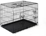 36" Foldable Pet Crate Black $52.50 (RRP $135) Delivered @ Paws Pet Homes