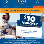 Free $10 Voucher for Existing Club BCF Members @ BCF