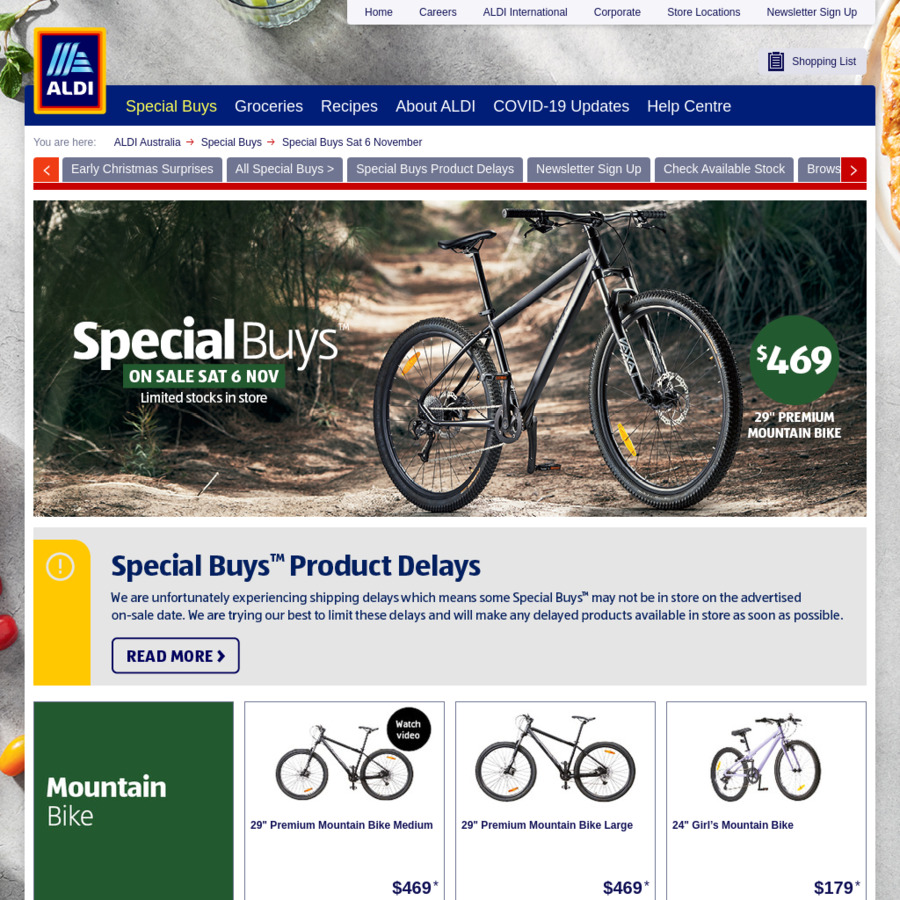 Aldi premium discount 29er mountain bike