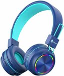 iClever BTH03 Kids Headphones (Blue) $31.44 + Delivery ($0 with Prime/ $39 Spend) @ Tribit Direct Amazon AU