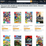 [Switch] Super Smash Bros Ultimate, Zelda BOTW $59 Each | Animal Crossing, Mario Kart 8, Splatoon $58 Each Delivered @ Amazon AU