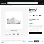 Salomon X-Mission 3 Men Shoes $49.95 (RRP $180, Size EU 8-13, Color: White) + $10 Delivery ($0 with $150 Spend) @ Foot Locker