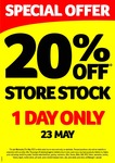 20% off All Store Stock at The Good Guys. May 23rd. VIC Only