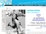 $264 World Gym 12 Month Membership (Sunshine VIC)