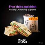 [QLD, VIC, WA] Free Tortilla Chips and Drink with Any Crunchwrap Supreme Purchase Every Mon-Wed @ Taco Bell