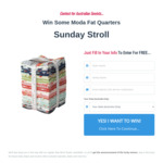 Win Moda Fat Quarters Sunday Stroll from Sew Much Easier