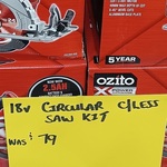 [NSW] Ozito PXC 150mm Circular Saw with 2.5Ah Battery and Charger $55.30 (Was $79) @ Bunnings, Shellharbour