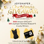Win a $500 Amazon Gift Card or 1 of 6 Joyshaper Seamless Bodysuits from Fitvalen