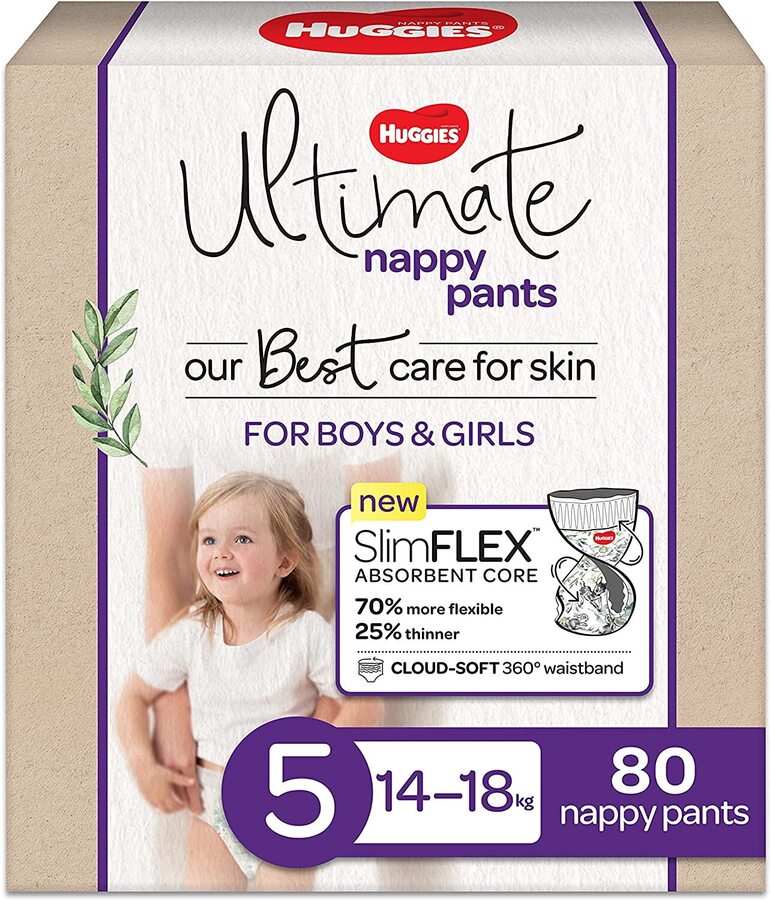 Huggies Ultimate Nappy Pants Size 5 (1418kg) 80 Count 41.54 (37.39 S