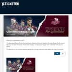 [QLD] Tickets to Queensland Reds Super Rugby Matches Played at Suncorp Stadium $15ea + $6.70 Service Fee @ Ticketek