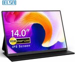 ELSA 14" FHD IPS Portable Monitor US$82.25 (~A$123.34) Delivered @ Factory Direct Collected Store / Cutesliving Store AliExpress