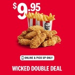 Wicked Double Deal (10 Wicked Wings and 2 Regular Chips) $9.95 (Online & Pick Up Only) @ KFC via App