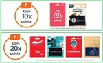 10x Everyday Rewards Points on Airbnb, Restaurant Choice, 20x on Accor, Webjet, Luxury Escapes and Other Gift Cards @ Woolworths