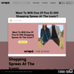 Win 1 of 5 $1,000 The Iconic Vouchers from Wrapd