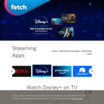 3 Months Disney+ Free for Fetch TV Subscribers (Ongoing $13.99 Per Month) @ Fetch TV