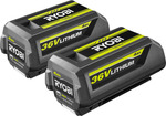 Ryobi 36V 4.0Ah Battery Twin Pack R36BTY42 $249 (Was $299) + Delivery ($0 C&C/in-Store/OnePass) @ Bunnings