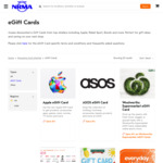 Up to 10% off eGift Cards (e.g. Woolworths 4% off, BWS / Dan Murphy's 5% off, Apple 4% off) @ My NRMA (Membership Required)