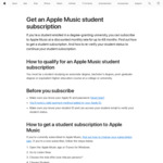 Apple Music Student Plan with Apple TV+ $6.99/Month for up to 48 Months @ Apple / Student Beans / UNiDAYS