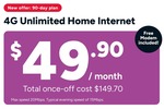 Kogan 4G Home Broadband (15-20Mbps) for 90 Days + TP-Link Archer MR600 V2 Modem $149.70 ($49.90/Month) @ Kogan