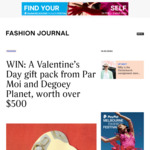 Win a Valentine's Day Gift Pack from Fashion Journal