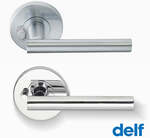 Delf Prato Door Handle Levers (Privacy or Passage) Satin Chrome/Bright Chrome: 5 for $59.95 Delivered @ South East Clearance