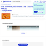 Win a Double Pass to The Garfield Movie from Student Edge