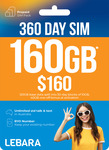 Lebara 160GB 360-Day Prepaid SIM Plan (10GB Per 30 Days + 40GB Activation Bonus) $119 Delivered @ Lebara (New Customers Only)