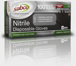 Sabco Black Nitrile Powder Free Disposable Heavy Duty Gloves 100pk $5.90 + $12.95 Del ($0 with $399 Metro Order) @ PPE Supplier