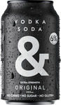 Vodka Soda BL&CK (16 330ml Cans) $63.92 Delivered @ Ampersand