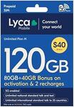 Lyca Mobile 28-Day $40 80GB (+ 40GB First 3 Recharges) Prepaid SIM: $12 + Del ($0 with Prime/ $59 Spend) @ Lyca Mobile Amazon AU