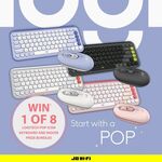 Win 1 of 8 Logitech POP ICON Keyboard and Mouse Prize Bundles from JB Hi-Fi