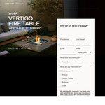 Win a Vertigo 50 Freestanding Ethanol Fire Table or Vertigo 40 Freestanding Ethanol Fire Table from ArchiPro + EcoSmart