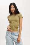 Desert Khaki All Day Crew Tee $10 (Free Pickup or $6.95 Delivery) @ Cotton on