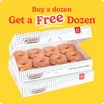 Buy a Dozen, Get a Free Original Glazed Dozen @ Krispy Kreme (Excludes SA)