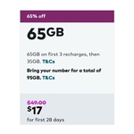 Optus 65GB 28 Days $49 Plan for $17 ($13 CB) eSIM or SIM Delivered @ Optus