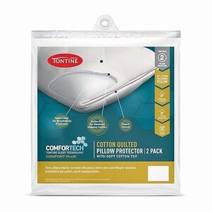 Tontine Comfortech Cotton Quilted Pillow Protector – 2-Pack $15.99 + Delivery ($0 with Prime/ $59 Spend) @ Amazon AU
