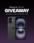 Win an Apple iPhone 16 128GB from Canadian Protein