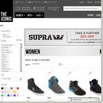 FURTHER 20% off The Marked Price of All Womens & Mens SUPRA Sneakers - FREE Overnight Shipping