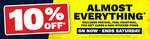 10% off Almost Everything + Delivery ($0 C&C/ in-Store/ $99 Order) @ Tool Kit Depot