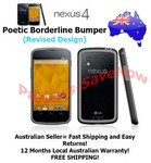 Poetic Borderline Bumper Case for Google Nexus 4 E960 LG Black/Gray $18 Shipped