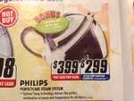 Philips 9240 Steam Station (Iron) $280 after Cash Back at Good Guys