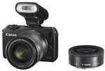 Canon EOS-M Digital Mirrorless Camera Twin Lens Kit $448.5 after Cash Back @ Dick Smith