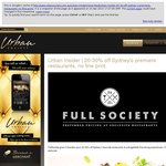 FullSociety: Pay Booking Fee $5 (Save 50%) To Get 20-30% Off Total Bill @ Top Sydney Restaurants